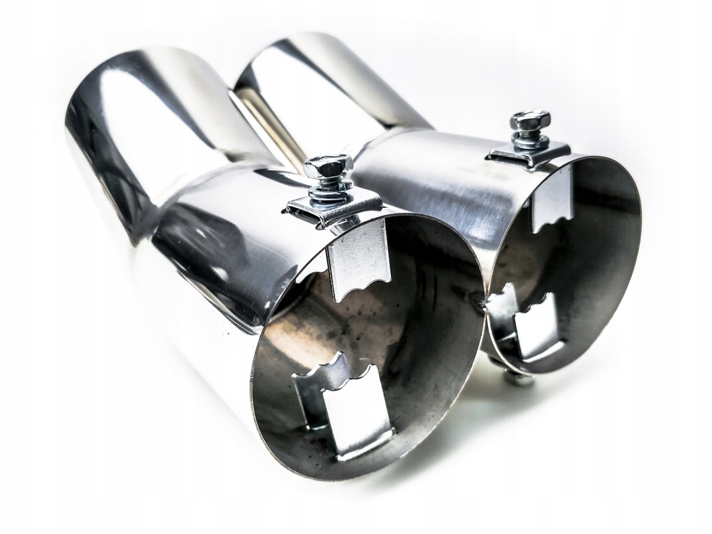 фото №13, Наконечник выхлоп двойной накладка vw golf 4 passat b5 bora vw golf iv