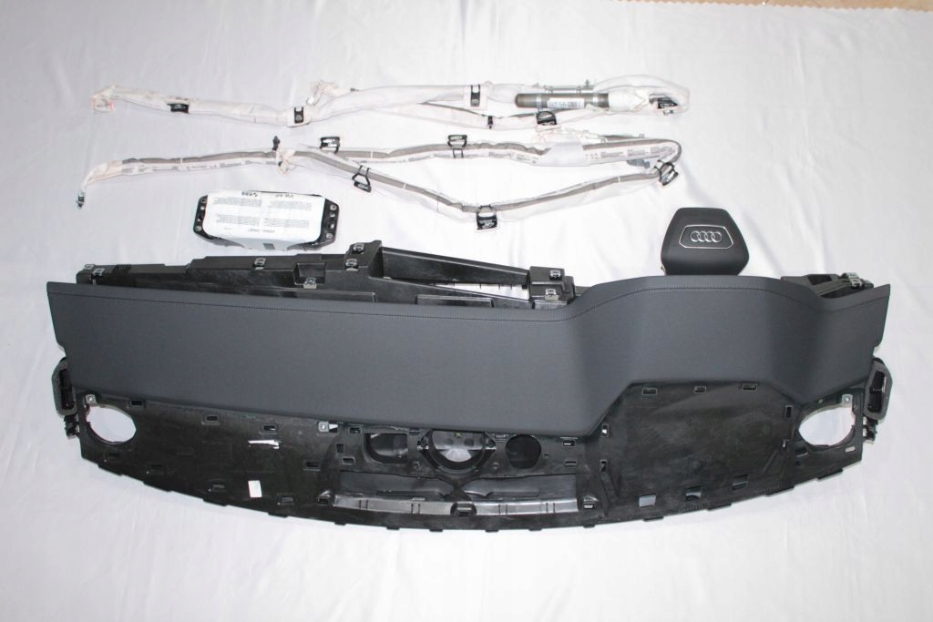 фото №6, Audi a6 a7 c8 шкіра структура soul nić czarna комплект подушка безпеки консоль