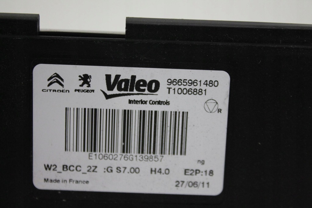 фото №5, Модуль обігрівача 9665961480 peugeot 508 i 10-