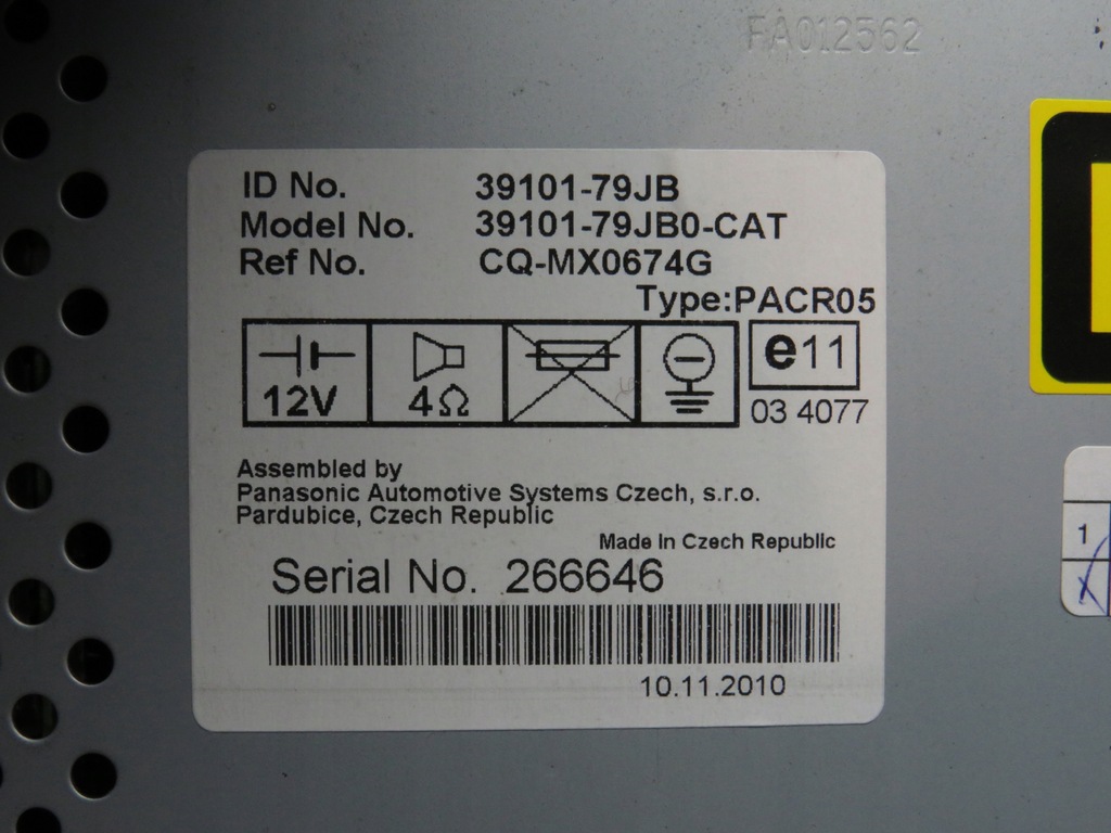 фото №12, Suzuki sx4 07r радио cd 39101-79jb