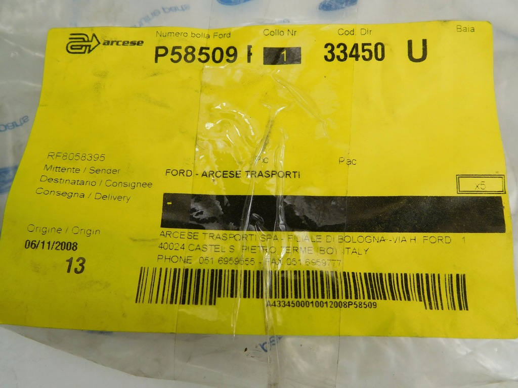 фото №12, Джгут двері лівий перед ford transit mk6 4573943