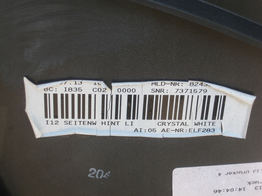 фото №9, Bmw i8 i8 14-19r крила задня лівий europa