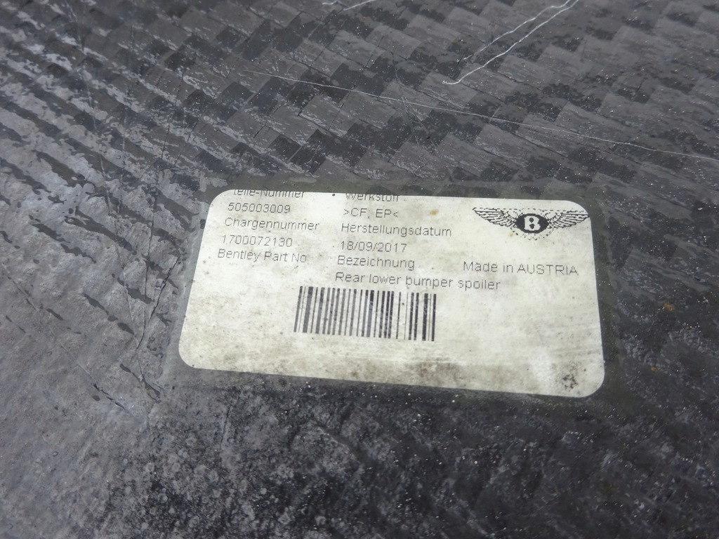 фото №9, Bentley continental supersports 17- карбон спойлер