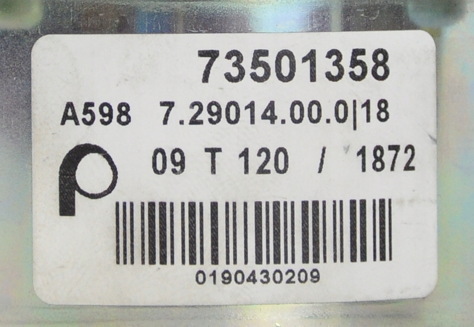 Fiat оригінальний номер 73501358 насос вакуум Оригінал