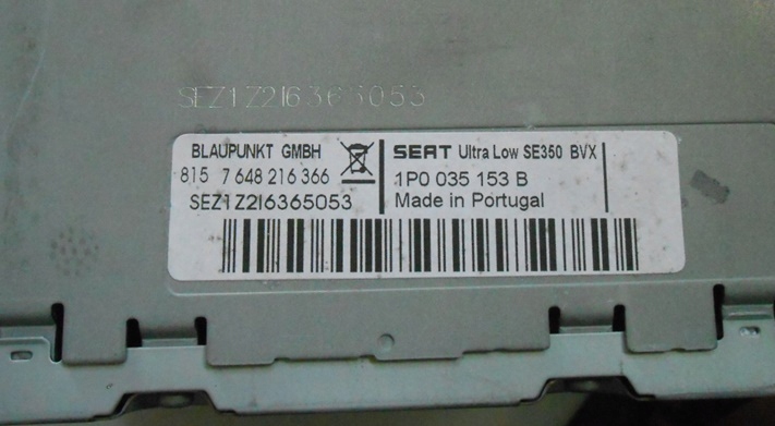 фото №4, Seat ibiza iv leon ii радіо cd mp3 1p0035153b