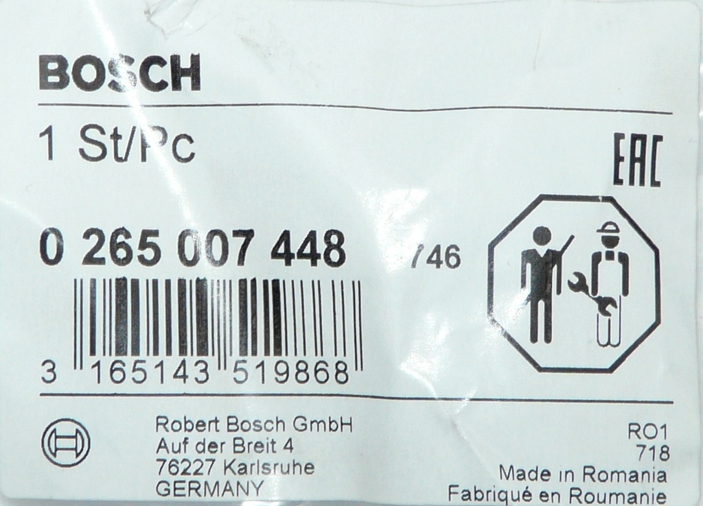 фото №5, Датчик abs fiat panda перед 0265007448 bosch