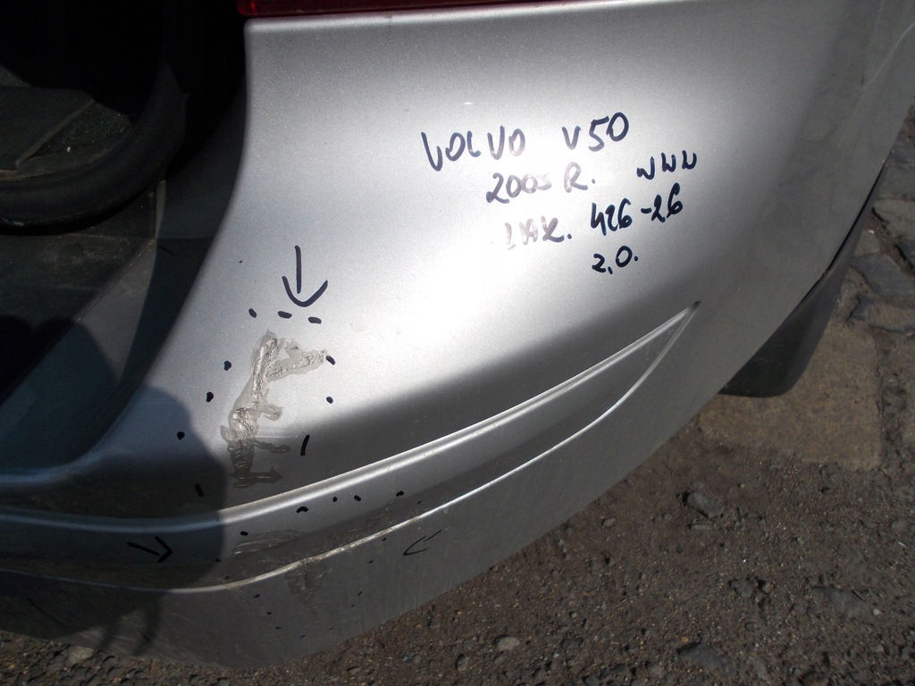 фото №6, Бампер задняя volvo v50 04-12 lak. 426-26 kombi