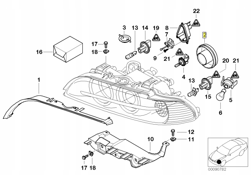 фото №4, Оригінальний номер bmw заглушка фара bmw 5 e39