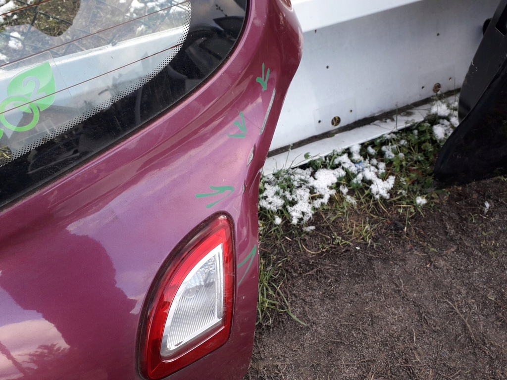 фото №2, Крышка багажника задняя задняя renault twingo ii lift 11-