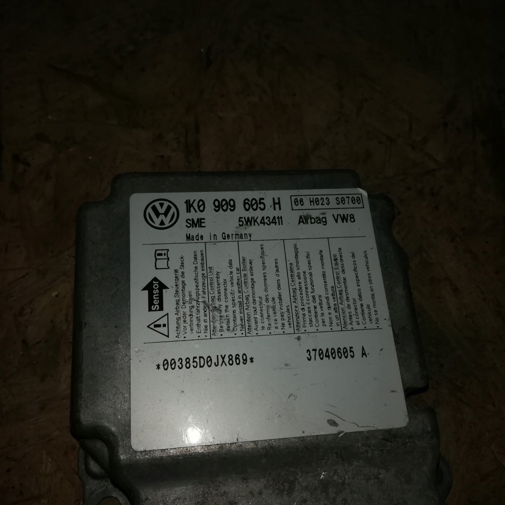 Купити Блок керування подушка безпеки датчик vw 1c0909605h