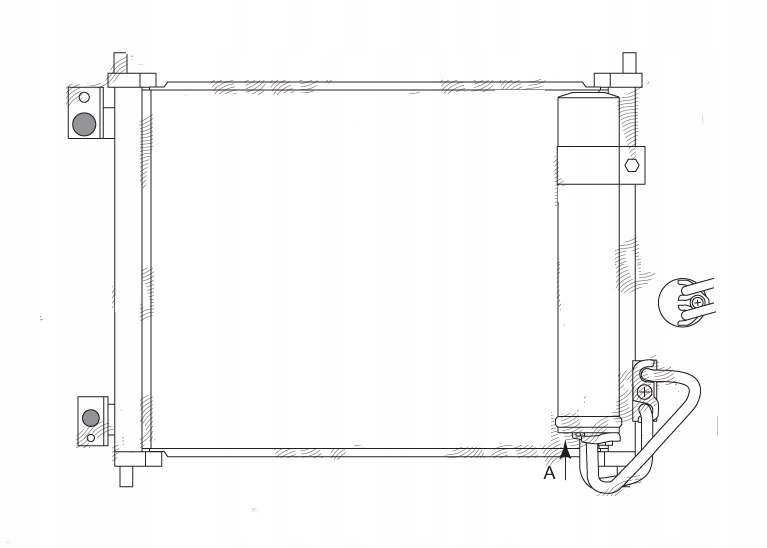фото №1, Nissan cabstar 06- радиатор кондиционера 3.0 d