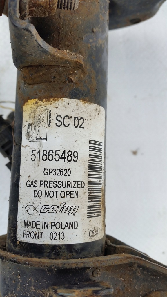 фото №5, Поворотный кулак амортизационная стойка правая 51865489 fiat punto evo