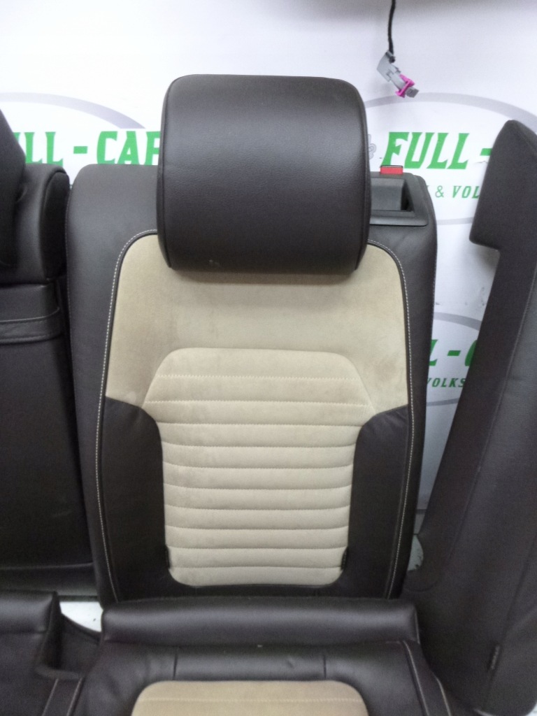 фото №11, Заднее сиденье спинка сиденье задняя passat b7 sedan кожа bez алькантара светлая