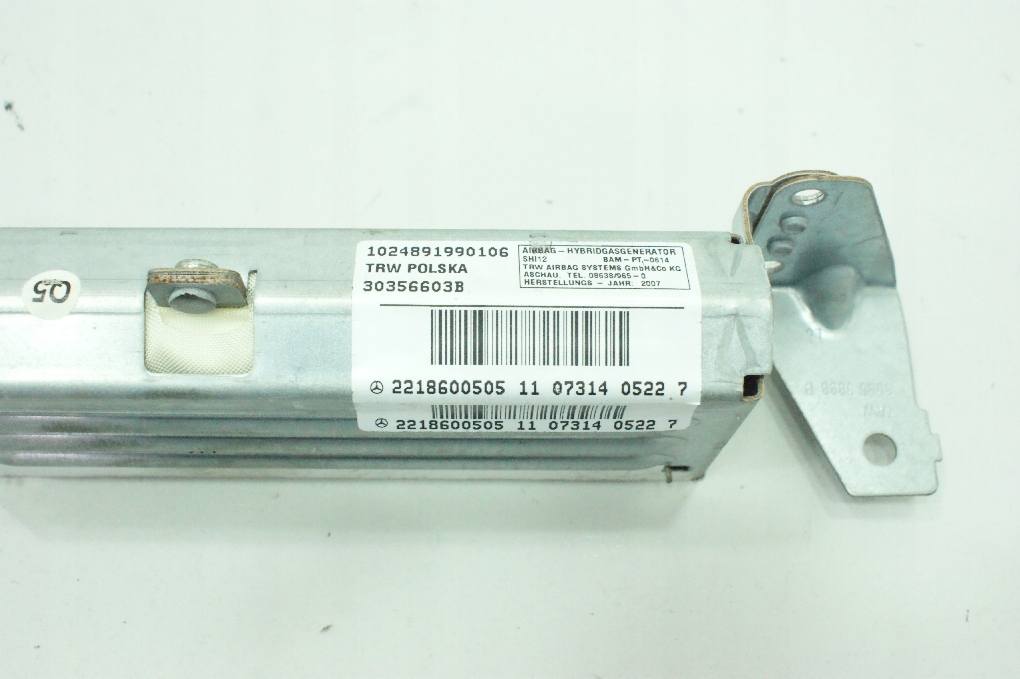 фото №3, Подушка безпеки сидіння задня лівий mercedes cl w216