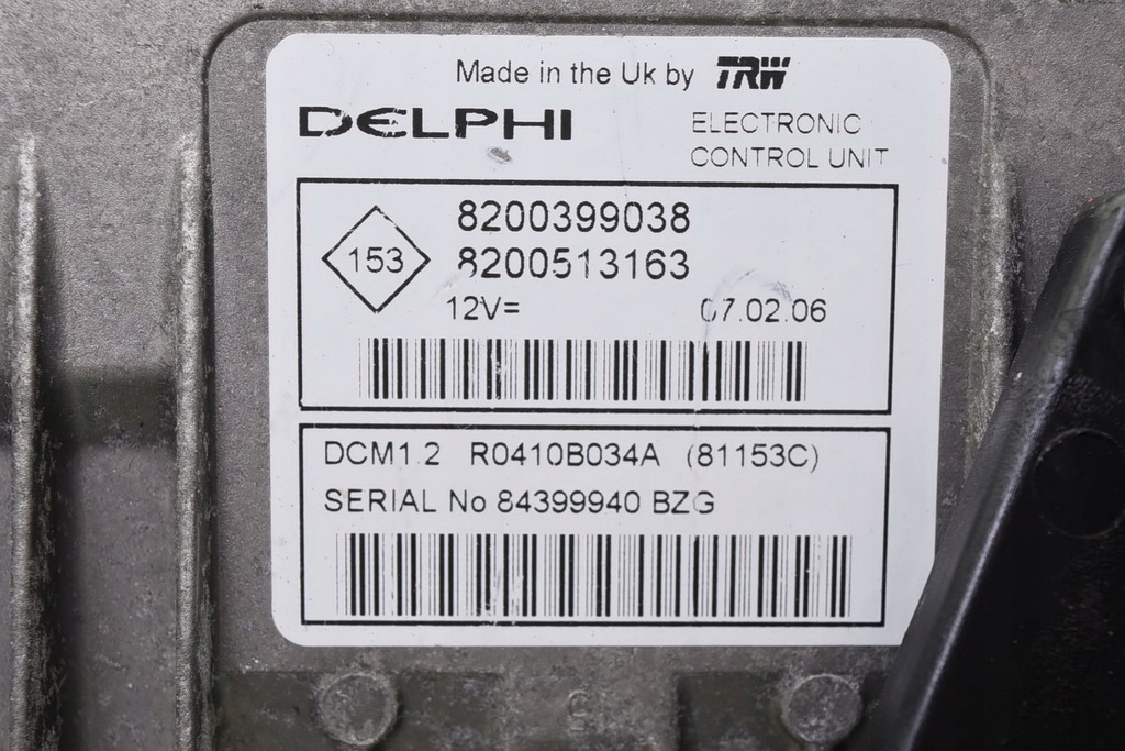 фото №6, Бортовий комп'ютер scenic ii 1.5 dci 8200399038 8200513163