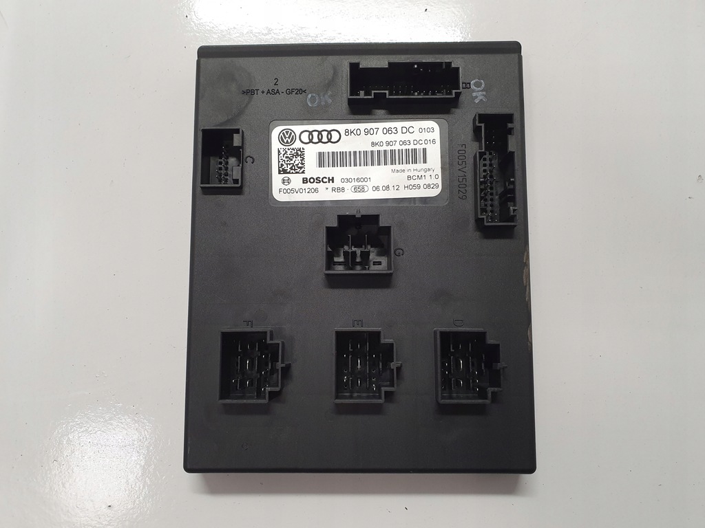 фото №1, Audi a4 b8 a5 8t блок управления блок управления бортовой сетью 8k0907063dc
