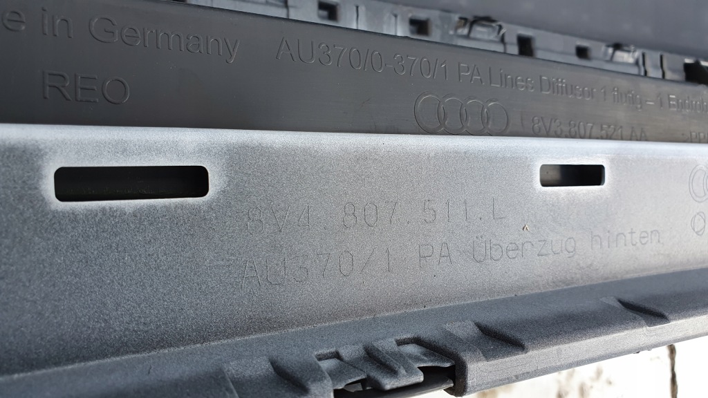 фото №12, Audi a3 8v lift sportback бампер задня накладка org