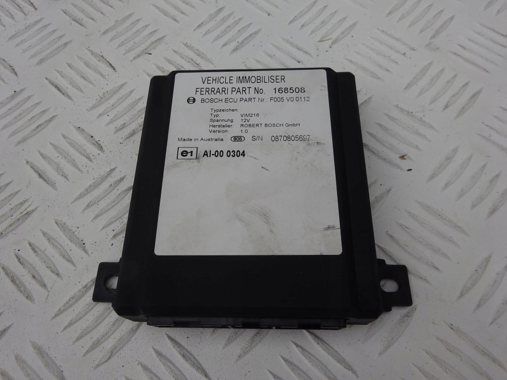 фото №1, Ferrari 360 550 575 модуль блок управления 168508 alarm