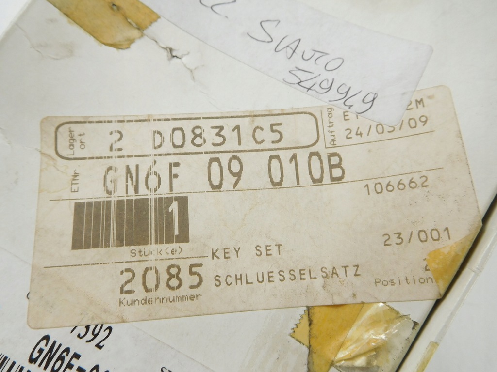 фото №7, Замок зажигания зажигания mazda 6 wagon gy 05- gn6f09010b