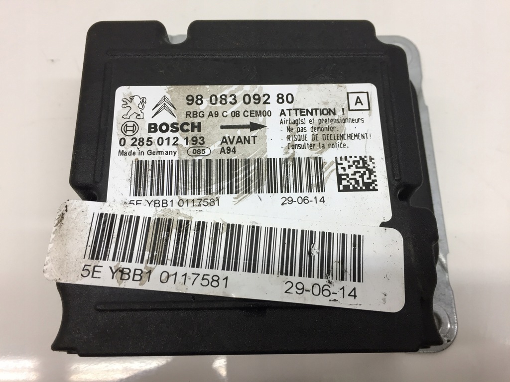 фото №1, Expert iii proace модуль датчик подушка безопасности 9808309280