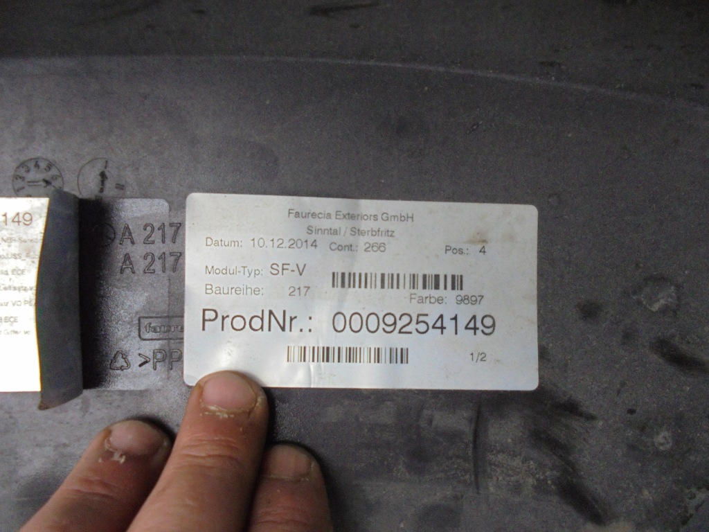 фото №14, Бампер перед передний mercedes s-klasa coupe w217