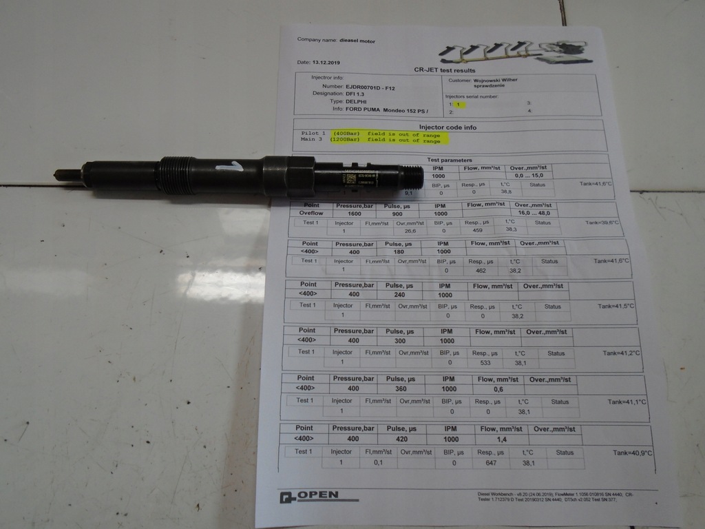 фото №1, Ford mondeo mk3 2.0tdci форсунка ejdr00701d