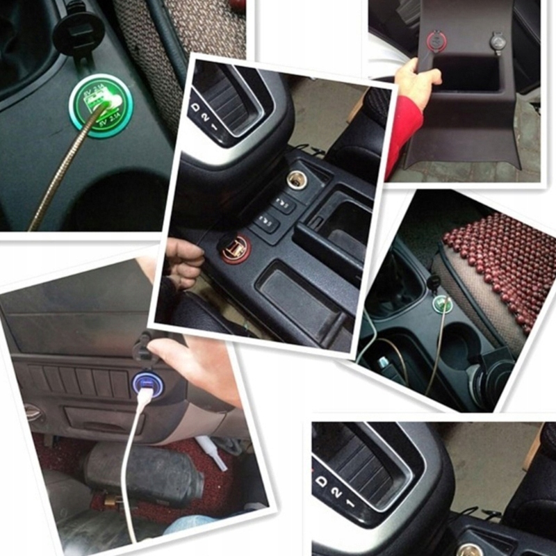 фото №6, Роз'єм зарядний пристрій автомобіль 2x usb 3,1a 12-24v