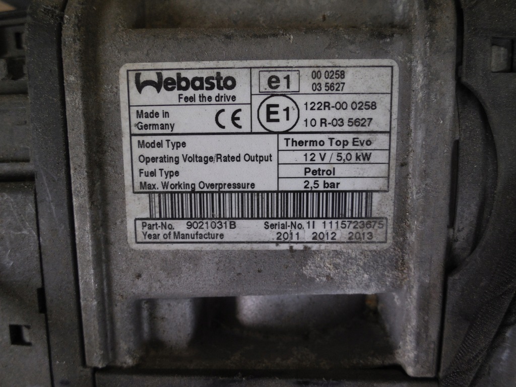 фото №12, Nissan gtr r35 webasto обогреватель стояночный бензин