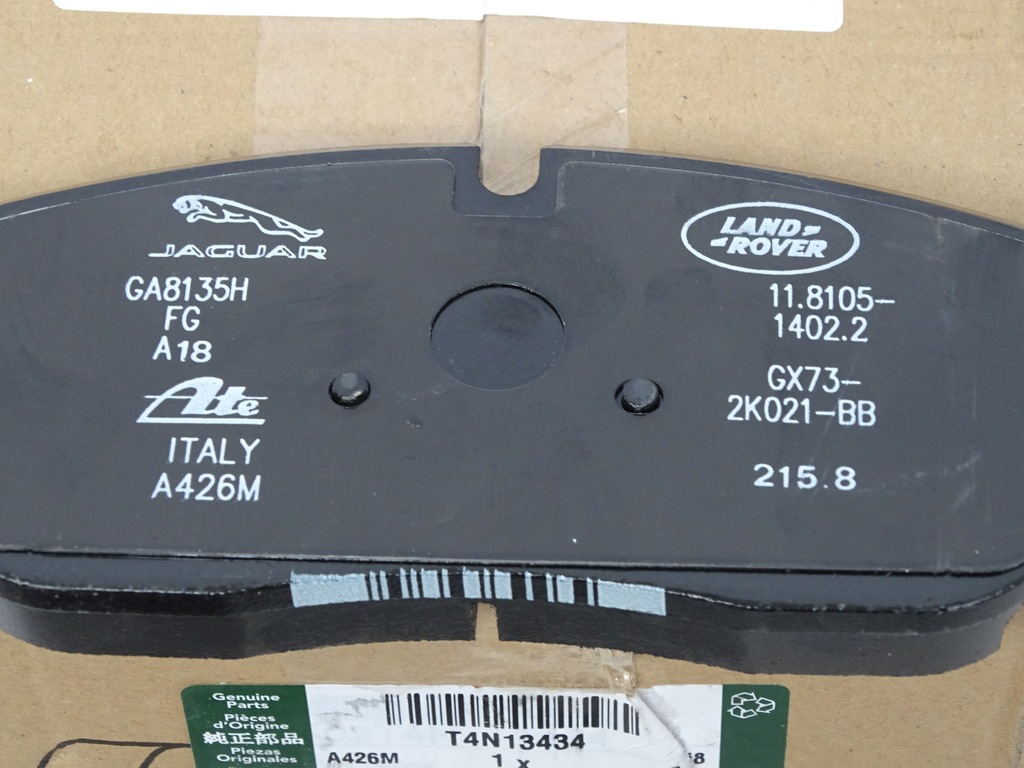 фото №2, Nowe гальмівні колодки гальмівні оригінал xe range 2015-