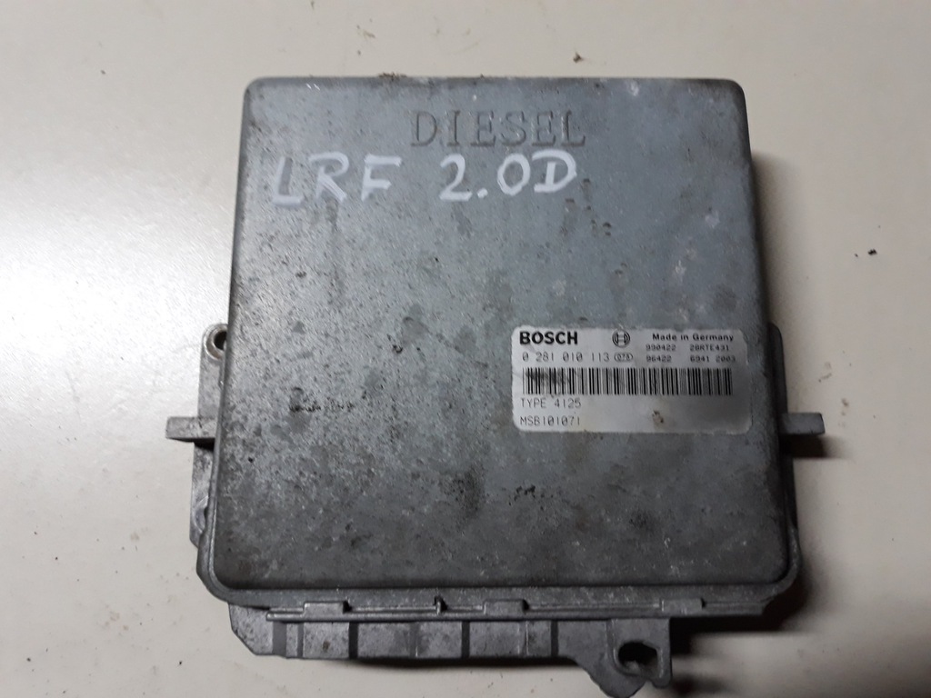 фото №1, Freelander бортовий комп'ютер блок керування двигуна 0281010113