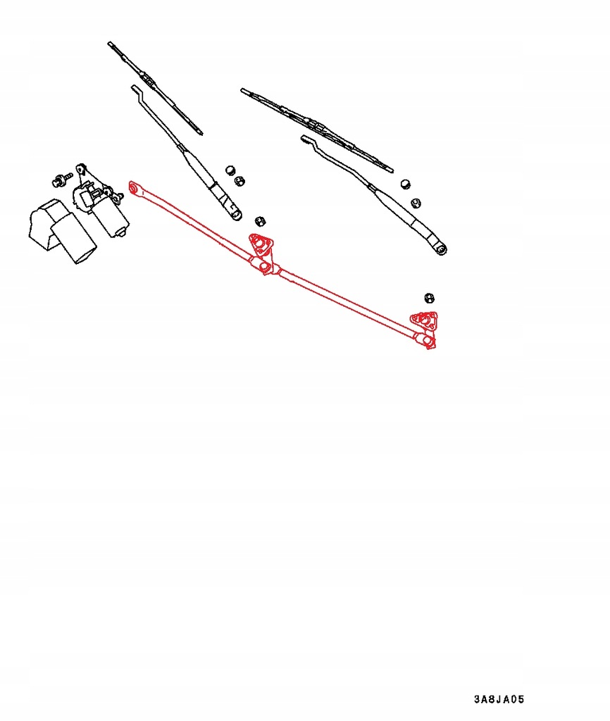 фото №1, Механизм дворник 8251a020 pajero sport