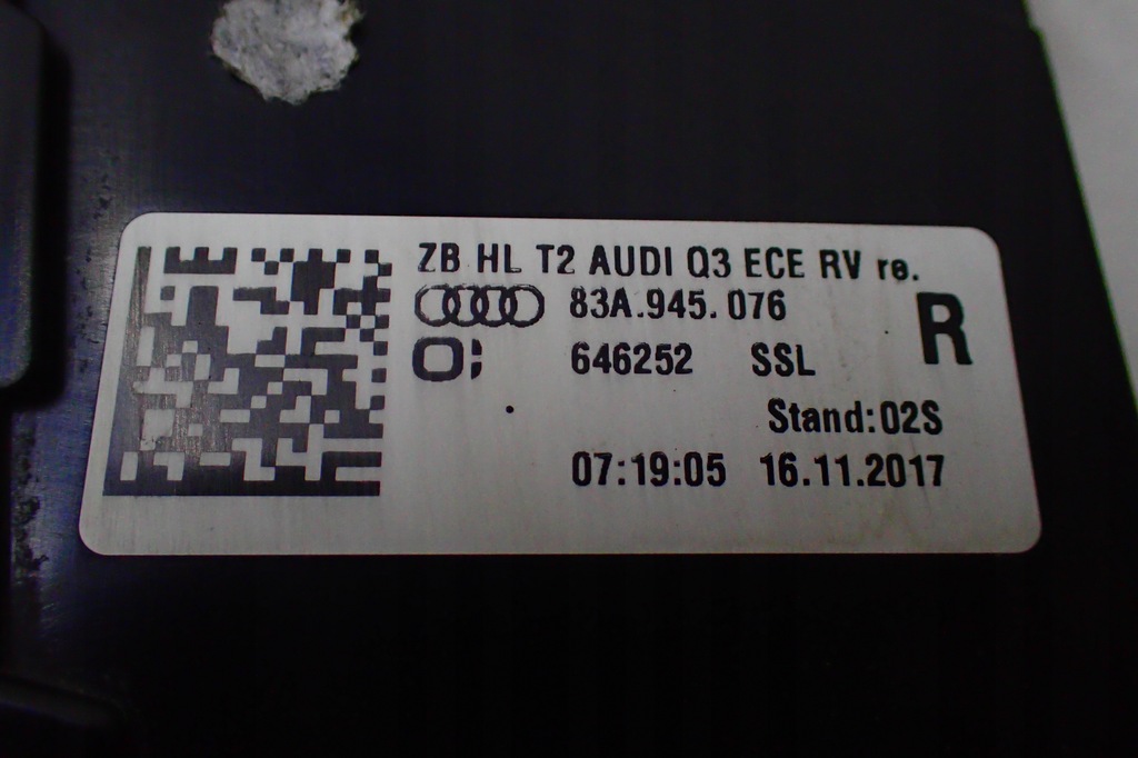 фото №6, ^-^ audi q3 f3 83a лампа задняя правая 83a945076