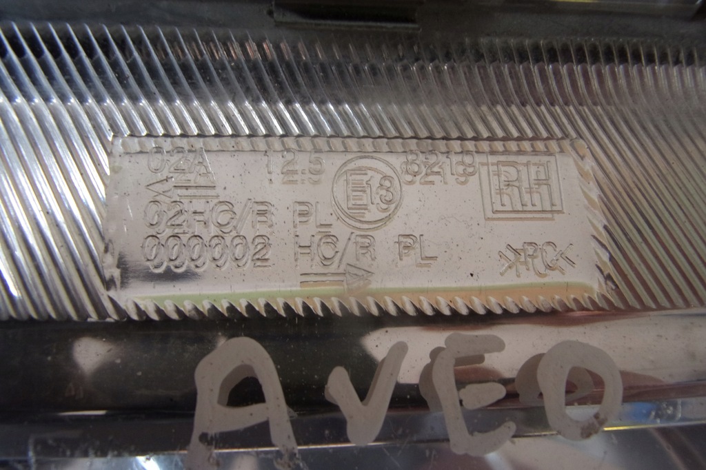 фото №11, Лампа правая перед передняя chevrolet aveo t200 04-