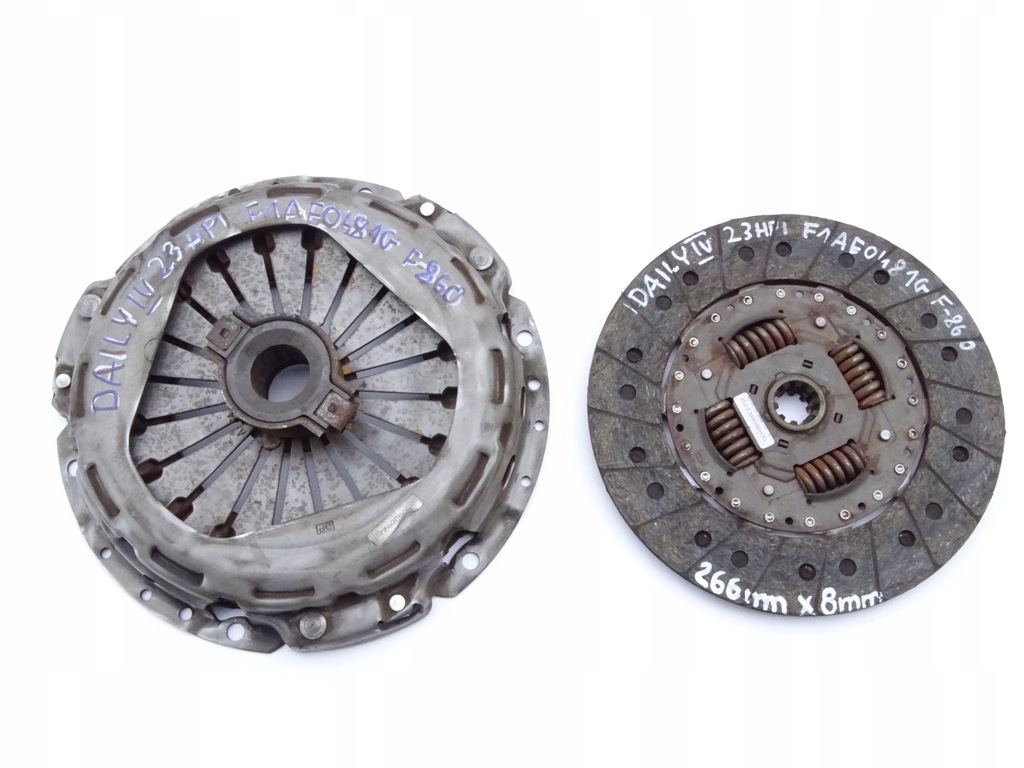 фото №1, Iveco daily iv v 06-14 2.3 hpi сцепление прижим диск 266mm 8mm