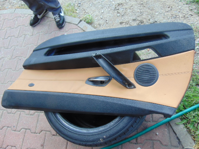 Bmw e85 z4 обшивка чорний чорно коричневий шкіра перед передній правий європа Недорого