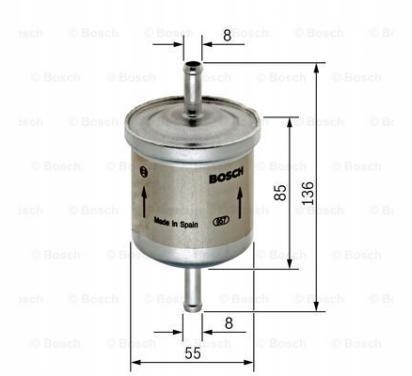 фото №1, Bosch фильтр топлива f026402001 smart cabrio city