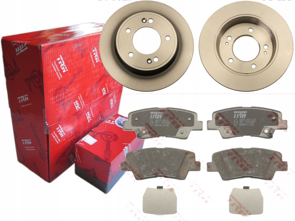 фото №1, Тормозные диски тормозные колодки trw задняя hyundai i30 ii veloster