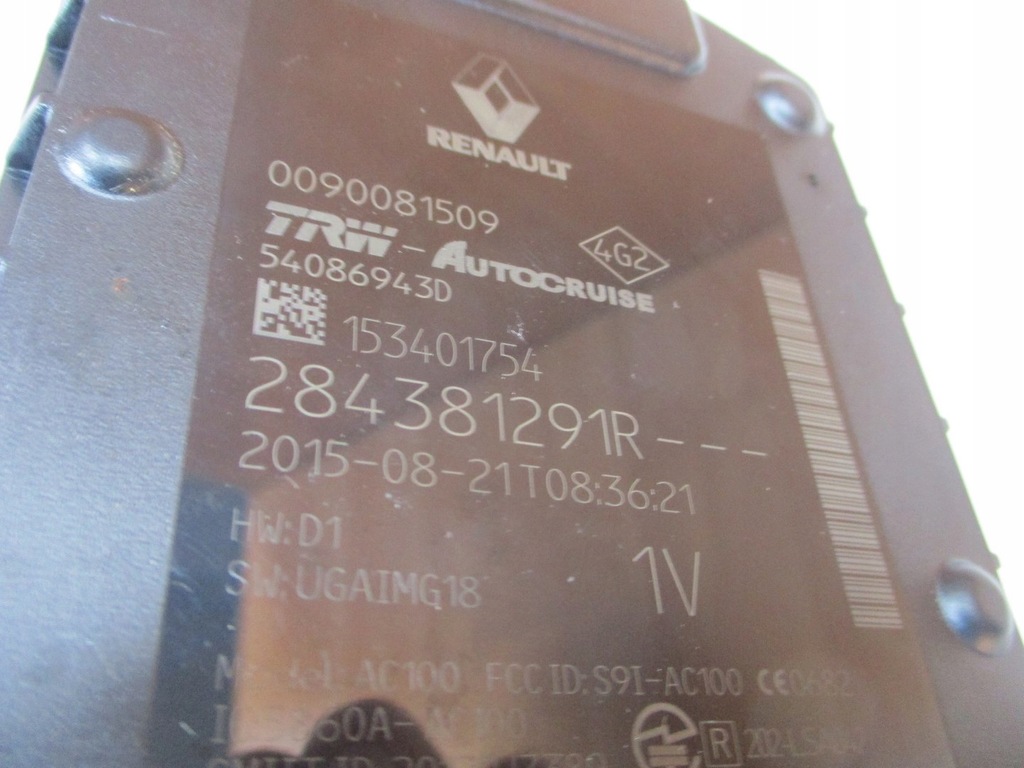 фото №2, Модуль радар distronic renault talisman 284381291r