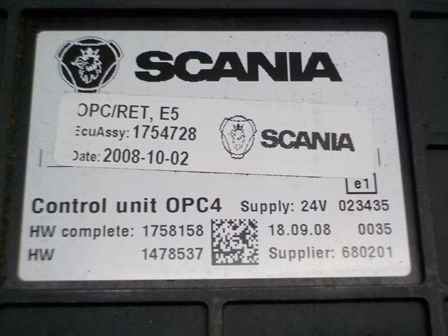 фото №2, Scania r блок керування opc4 1758158