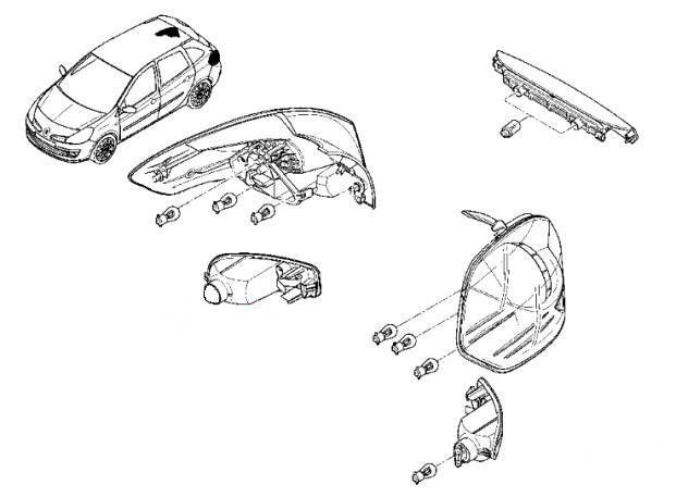 фото №2, Лампа протитуманна renault clio iii kombi задня оригінал