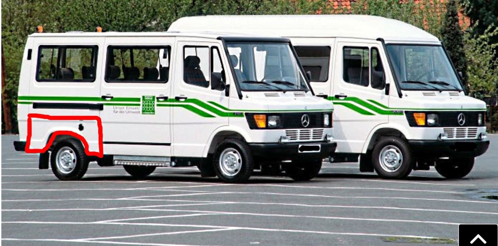 фото №2, Подкрылок задняя бачок p внутреннее mercedes t1 207-410