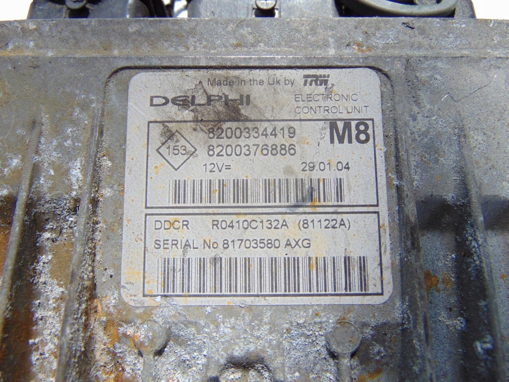 фото №3, Бортовий комп'ютер 8200334419 8200376886 m8 renault nissan