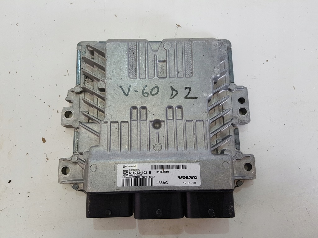 фото №1, Volvo v60 s60 ii 1.6 d2 бортовой компьютер двигателя 31355669