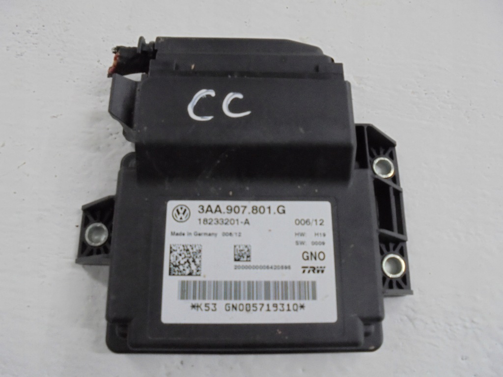 фото №1, Модуль блок керування гальма ручного volkswagen оригінальний номер 3aa907801g