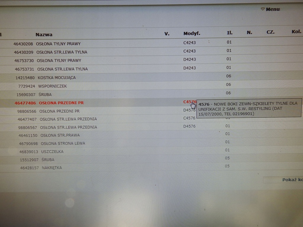 фото №10, Подкрылок правый задняя fiat palio weekend 97-00