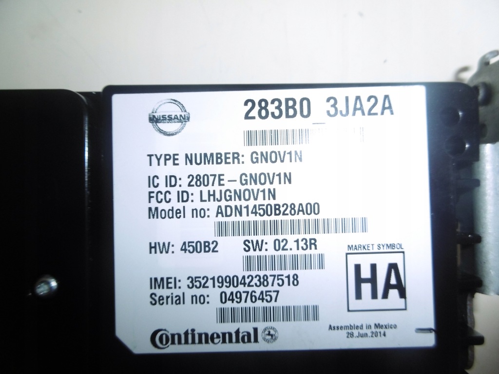 фото №11, Модуль блок керування телефону 283b03ja2a infiniti q50