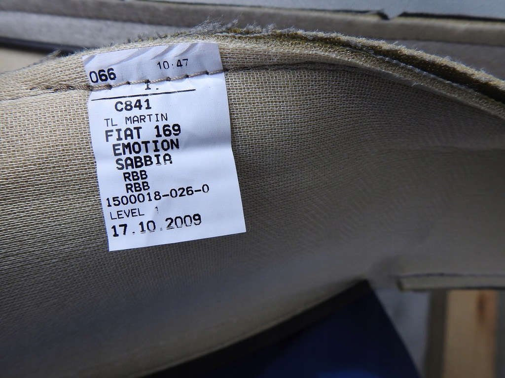 фото №9, Обшивка сиденье обивка заднее сиденье fiat panda ii org