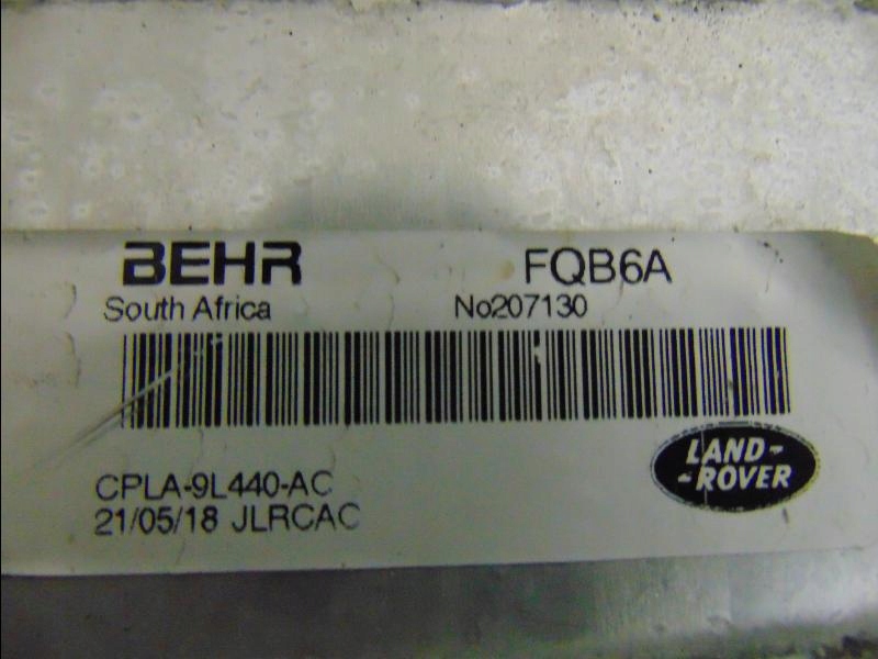 фото №6, Range rover sport интеркулер cpla-9l440-ac