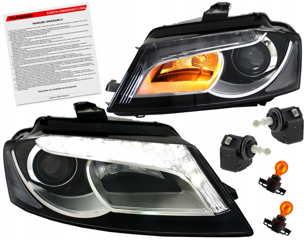 фото №1, Audi a3 8p 08-12 лампы фары ксенон look led