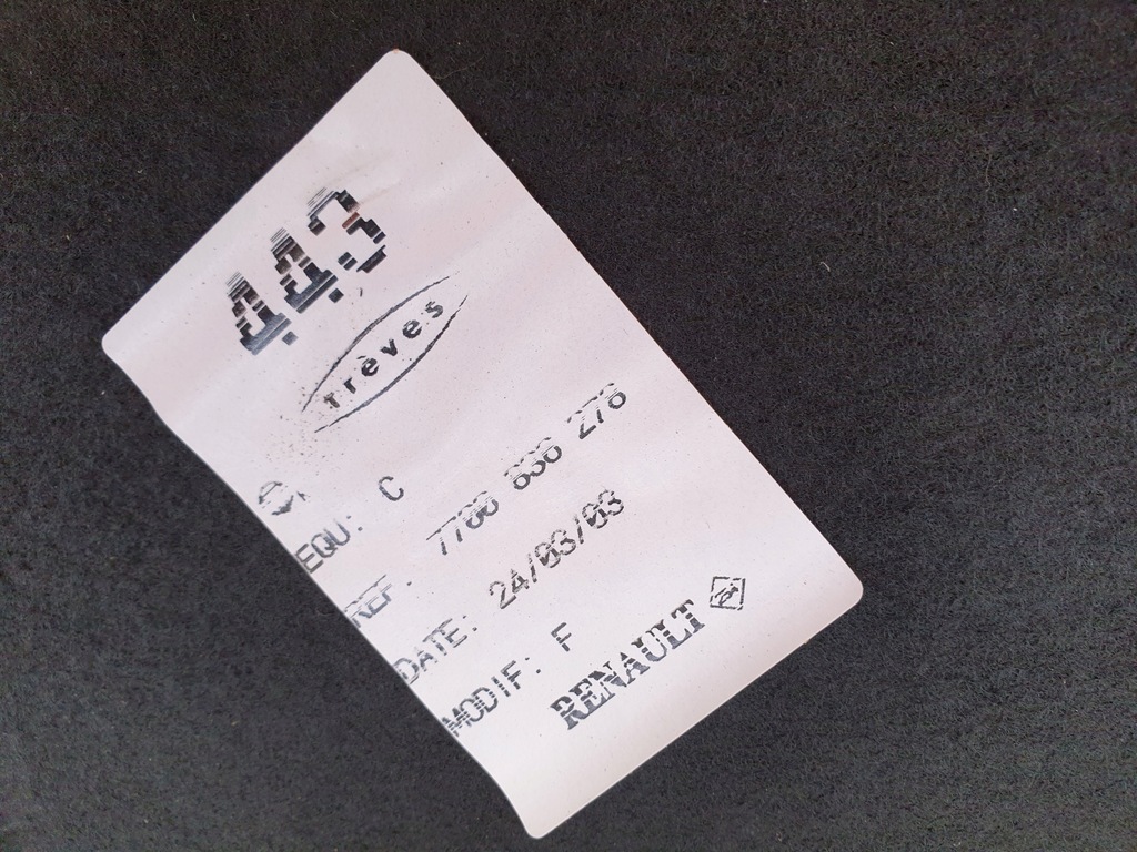 фото №2, Обшивка бардачка підлога renault scenic i eu